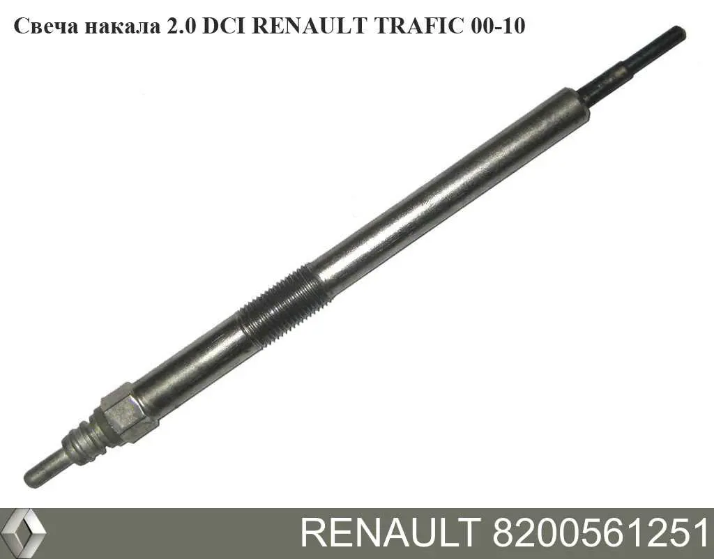 Vela de incandescência Renault (RVI) 8200561251 preço, a partir de 37,52 USD
