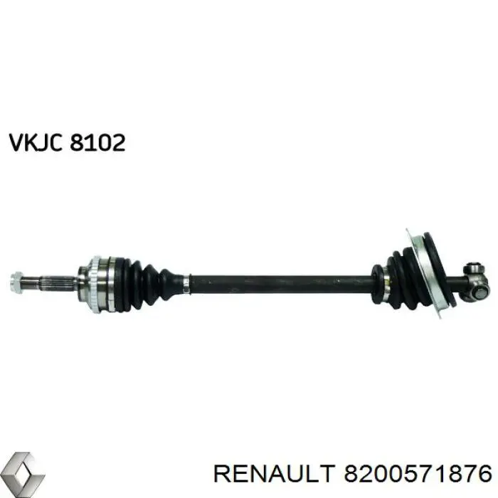 Compre 8200571876 Renault (RVI) Semieixo (acionador) dianteiro esquerdo