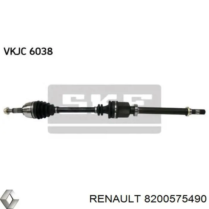 8200575490 Renault (RVI) Semieixo (acionador) dianteiro direito