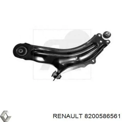 8200586561 Renault (RVI) Braço oscilante inferior esquerdo de suspensão dianteira