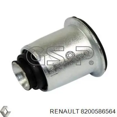 Bloco silencioso dianteiro do braço oscilante inferior Renault (RVI) 8200586564