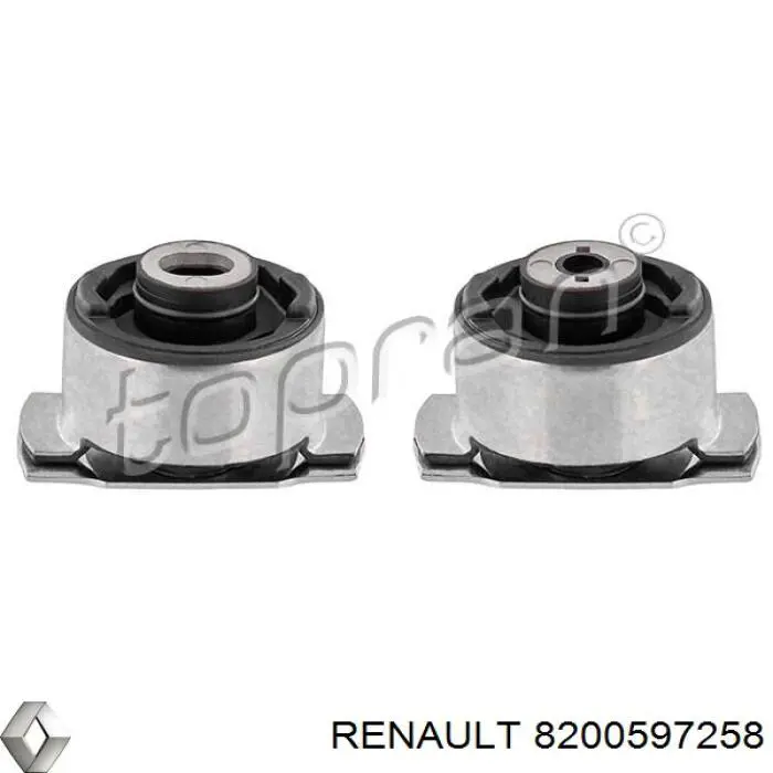 Bloco silencioso de viga traseira (de plataforma veicular) Renault (RVI) 8200597258 preço, a partir de 30,81 USD