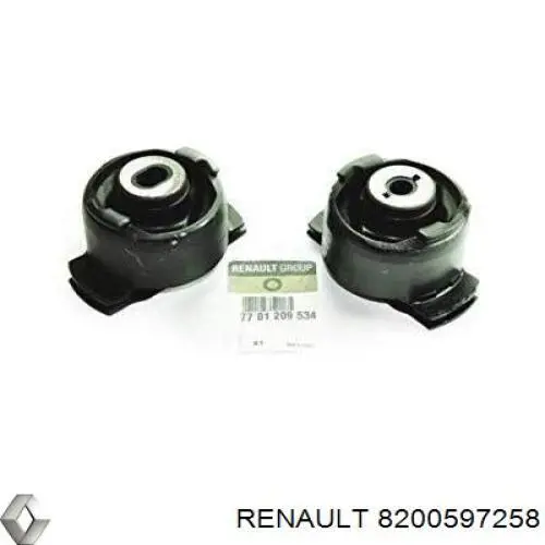 Compre 8200597258 Renault (RVI) Bloco silencioso de viga traseira (de plataforma veicular)