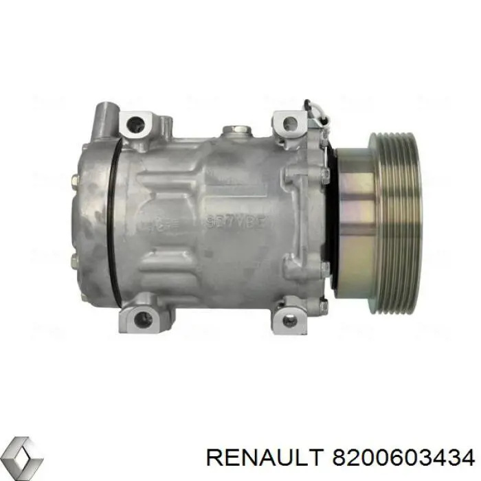 Compressor de aparelho de ar condicionado Renault (RVI) 8200603434 preço, a partir de 126,21 USD