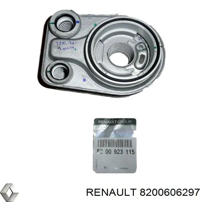 Compre 8200606297 Renault (RVI) Radiador de óleo (frigorífico), debaixo de filtro