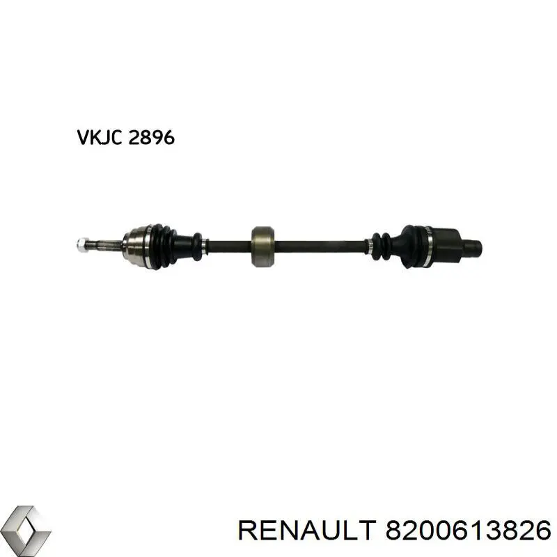 Compre 8200613826 Renault (RVI) Semieixo (acionador) dianteiro direito