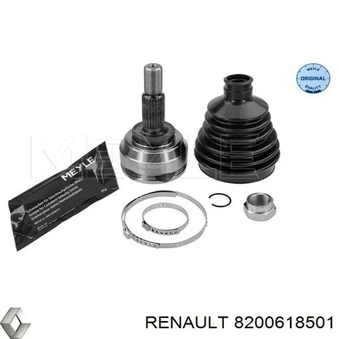 Semieixo (acionador) dianteiro esquerdo Renault (RVI) 8200618501 preço, a partir de 57,89 USD