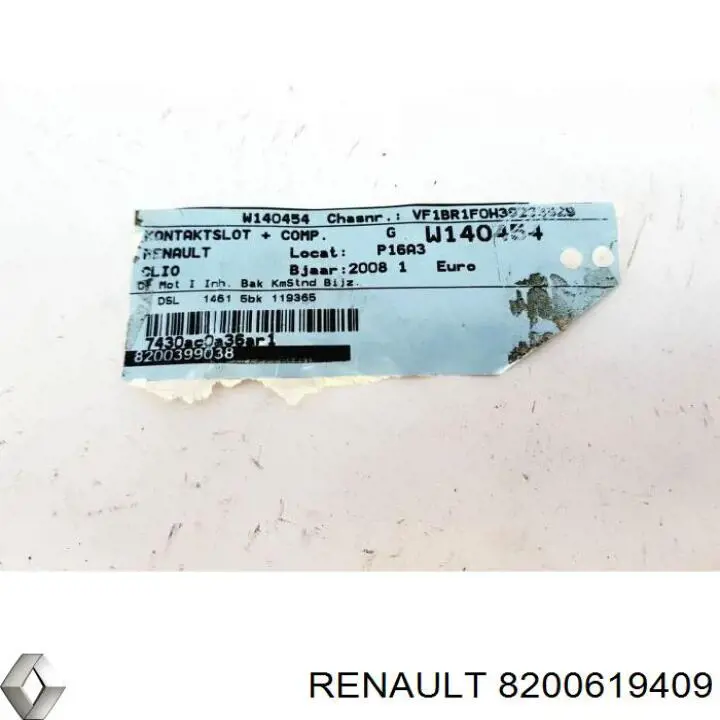 Compre 8200619409 Renault (RVI) Módulo de direção (Centralina eletrônica) de motor
