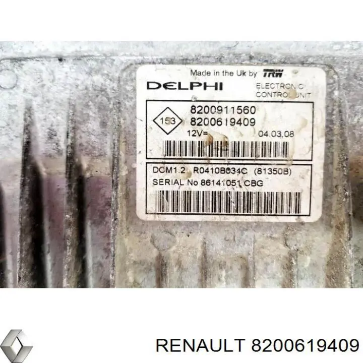 8200619409 Renault (RVI) Módulo de direção (Centralina eletrônica) de motor