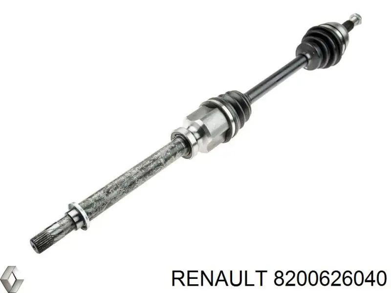 Semieixo (acionador) dianteiro direito Renault (RVI) 8200626040 preço, a partir de 85,13 USD
