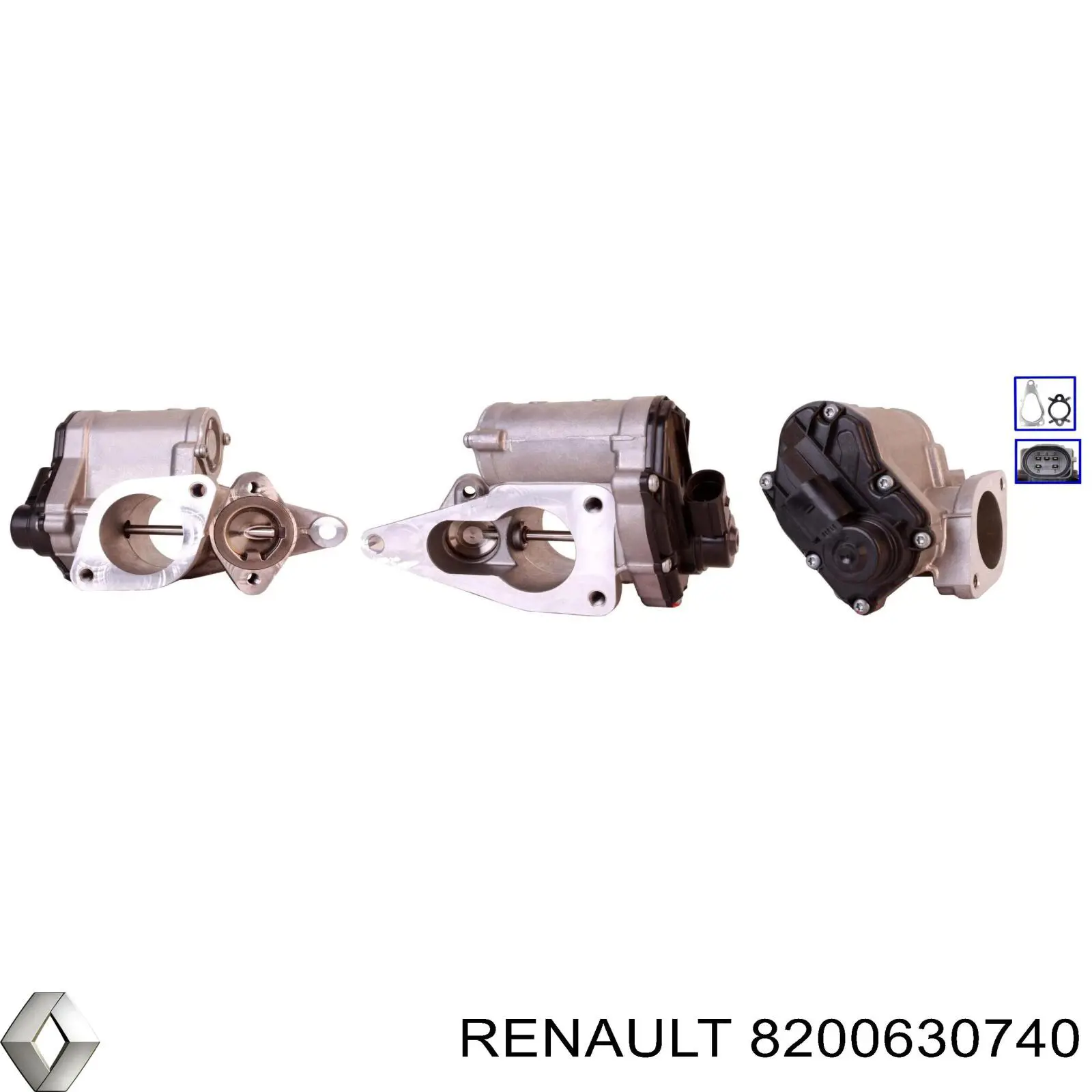 Válvula EGR de recirculação dos gases Renault (RVI) 8200630740 preço, a partir de 155,01 USD