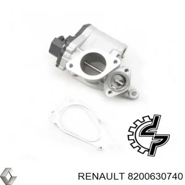 Compre 8200630740 Renault (RVI) Válvula EGR de recirculação dos gases