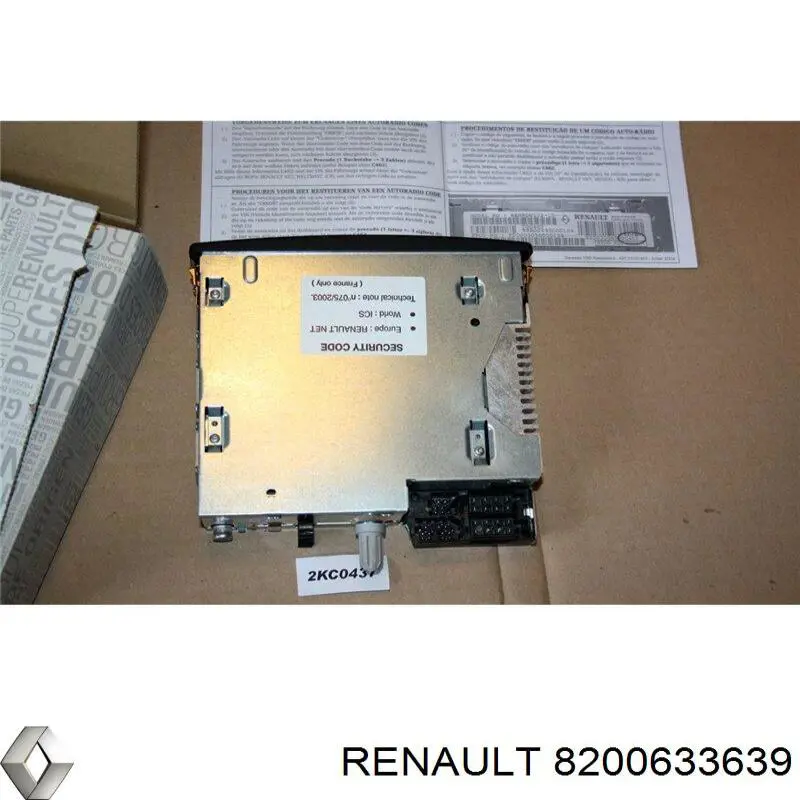 Aparelhagem de som (rádio AM/FM) Renault (RVI) 8200633639 preço, a partir de 97,09 USD