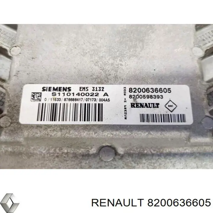 8200636605 Renault (RVI) Módulo de direção (Centralina eletrônica) de motor