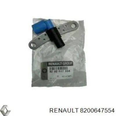 Compre 8200647554 Renault (RVI) Sensor de posição (de revoluções) de cambota