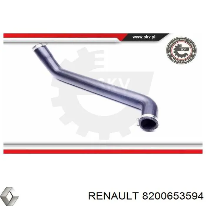 8200653594 Renault (RVI) Mangueira (cano derivado) de intercooler