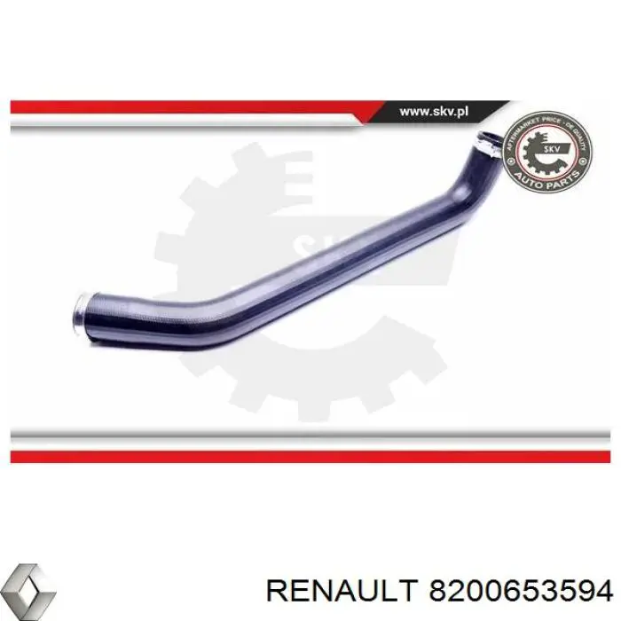 Mangueira (cano derivado) de intercooler Renault (RVI) 8200653594 preço, a partir de 58,77 USD