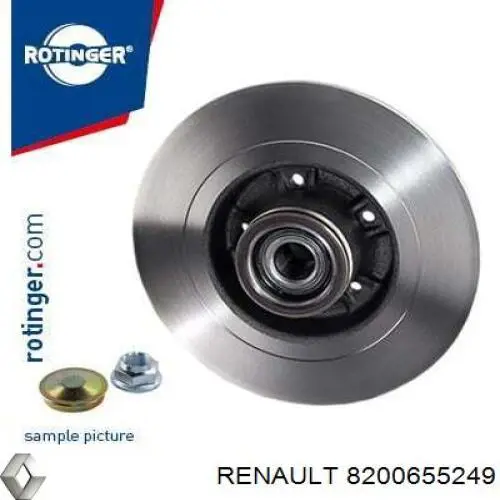 Compre 8200655249 Renault (RVI) Disco do freio traseiro