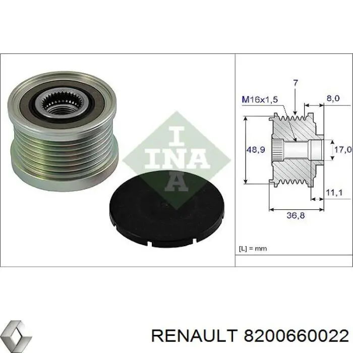 8200660022 Renault (RVI) Gerador