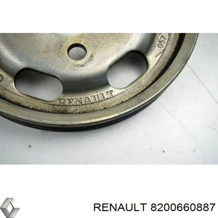 Compre 8200660887 Renault (RVI) Polia de bomba da Direção hidrâulica assistida