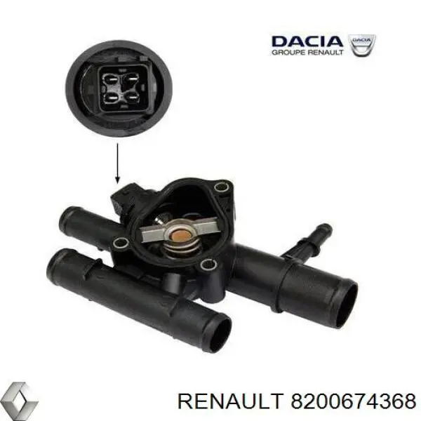 Compre 8200674368 Renault (RVI) Caixa do termostato
