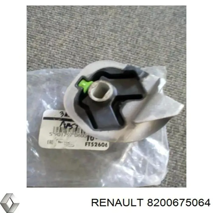 8200675064 Renault (RVI) Coxim (suporte) traseiro de motor