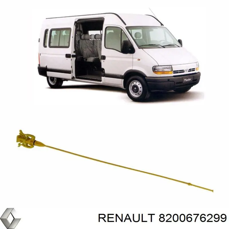 Compre 8200676299 Renault (RVI) Sonda (indicador) do nível de óleo no motor