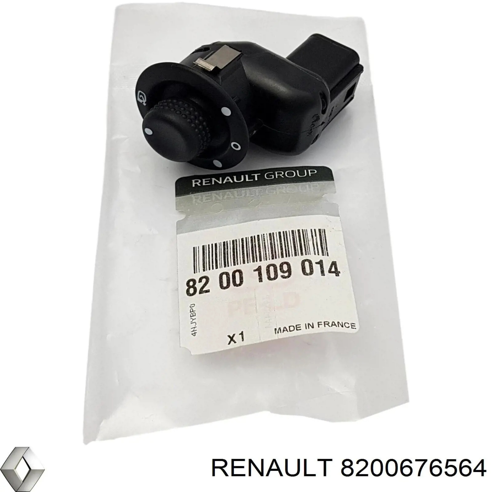 8200676564 Renault (RVI) Unidade de controlo dos espelhos de retrovisão, na porta