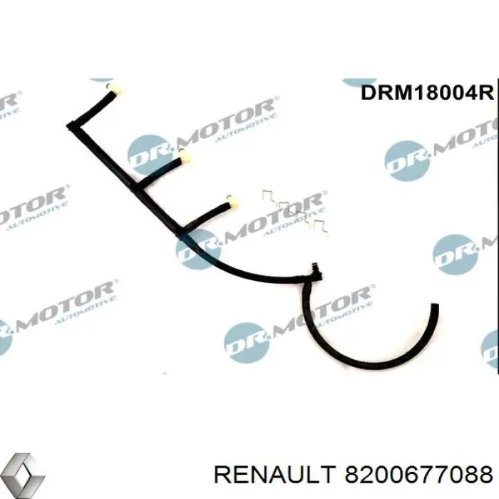 Tubo de combustível, inverso desde os injetores Renault (RVI) 8200677088 preço, a partir de 60,12 USD