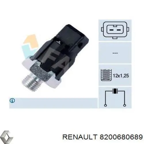 Compre 8200680689 Renault (RVI) Sensor de detonação
