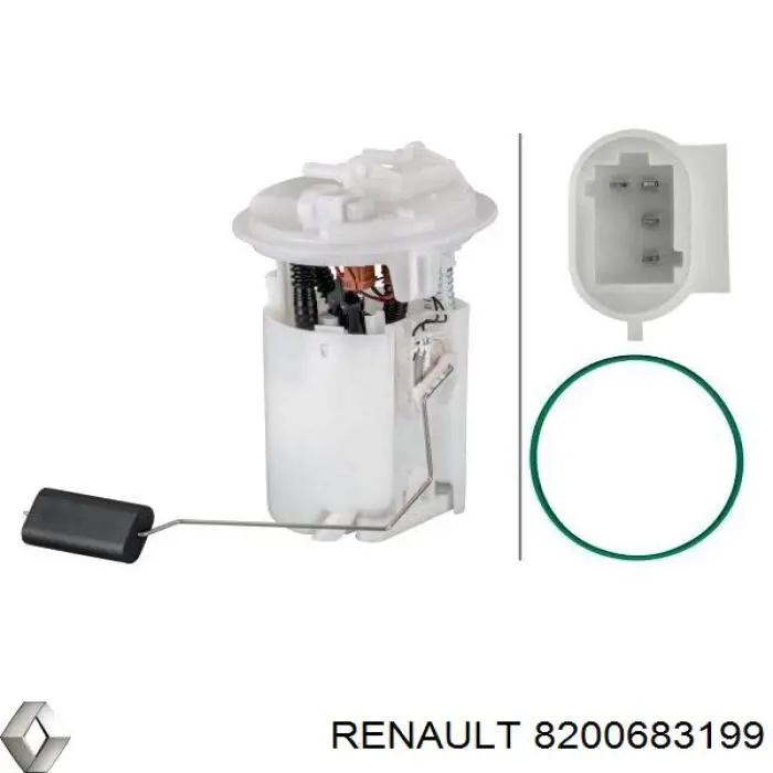Módulo de bomba de combustível com sensor do nível de combustível Renault (RVI) 8200683199 preço, a partir de 104,83 USD
