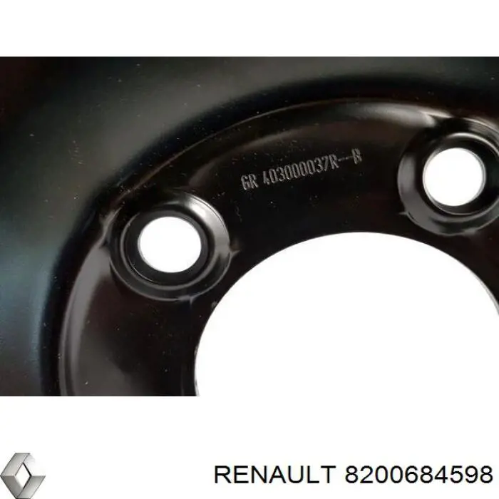 Compre 8200684598 Renault (RVI) Discos de roda de aço (estampados)