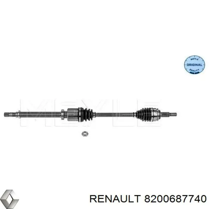 Compre 8200687740 Renault (RVI) Semieixo (acionador) dianteiro direito