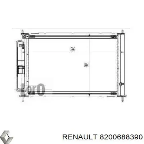 Compre 8200688390 Renault (RVI) Radiador de esfriamento de motor