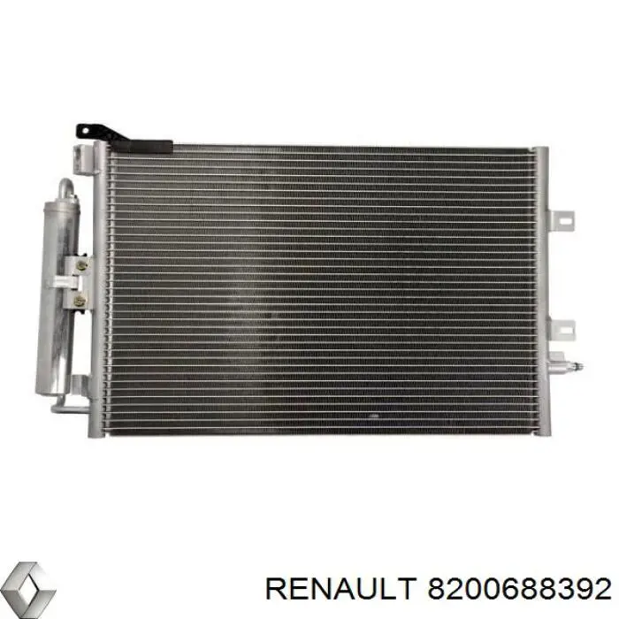 Radiador de aparelho de ar condicionado 8200688392 Renault (RVI)