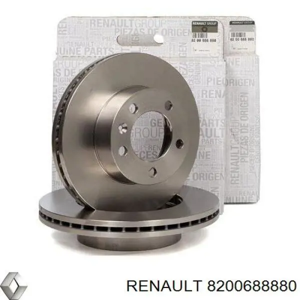 8200688880 Renault (RVI) Disco do freio dianteiro
