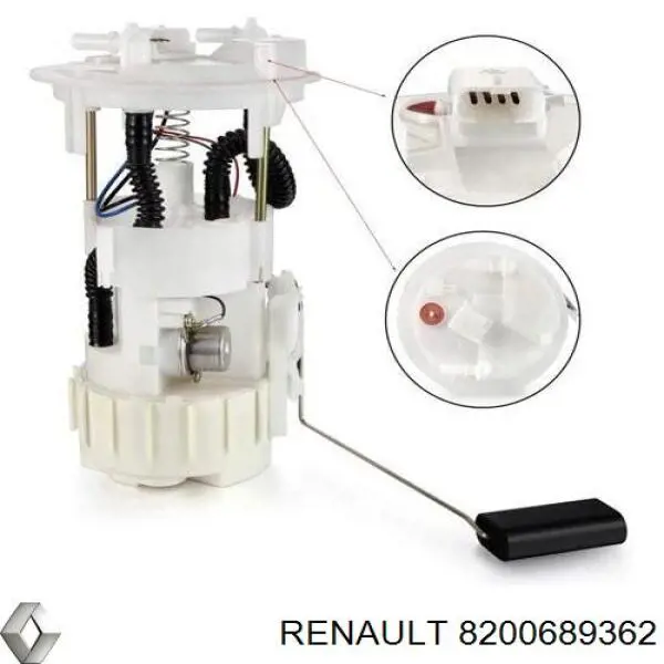 8200689362 Renault (RVI) Módulo de bomba de combustível com sensor do nível de combustível