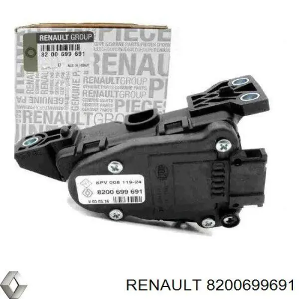 8200699691 Renault (RVI) Sensor de posição de pedal de acelerador (de gás)