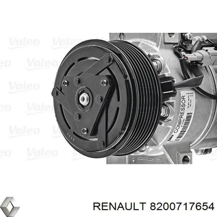 Compressor de aparelho de ar condicionado Renault (RVI) 8200717654 preço, a partir de 401,31 USD