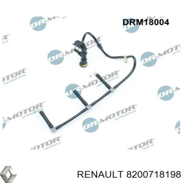 Tubo de combustível, inverso desde os injetores Renault (RVI) 8200718198 preço, a partir de 64,49 USD