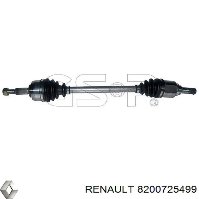 8200725499 Renault (RVI) Semieixo (acionador) dianteiro esquerdo