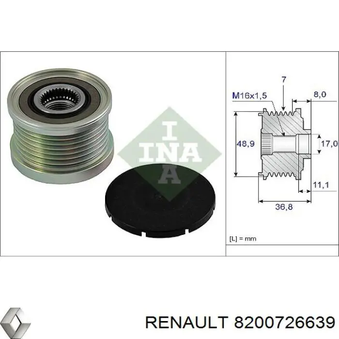 8200726639 Renault (RVI) Gerador