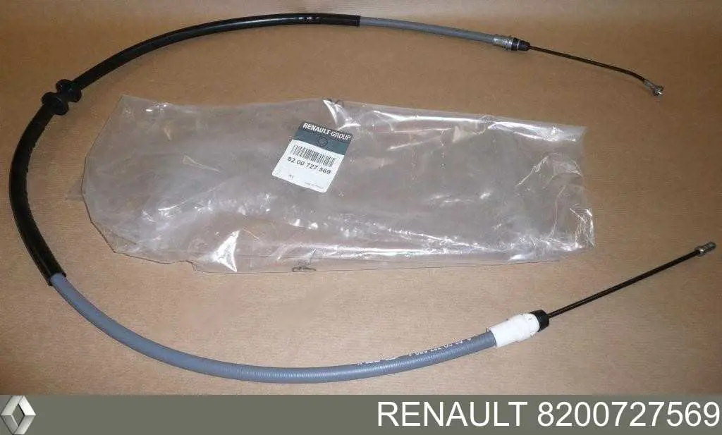 Cabo traseiro direito/esquerdo do freio de estacionamento Renault (RVI) 8200727569 preço, a partir de 20,93 USD