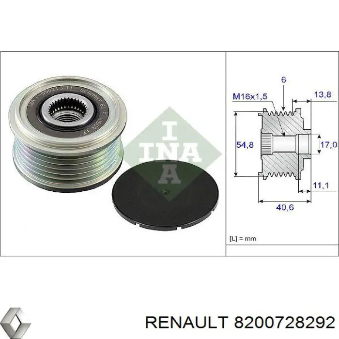 8200728292 Renault (RVI) Gerador