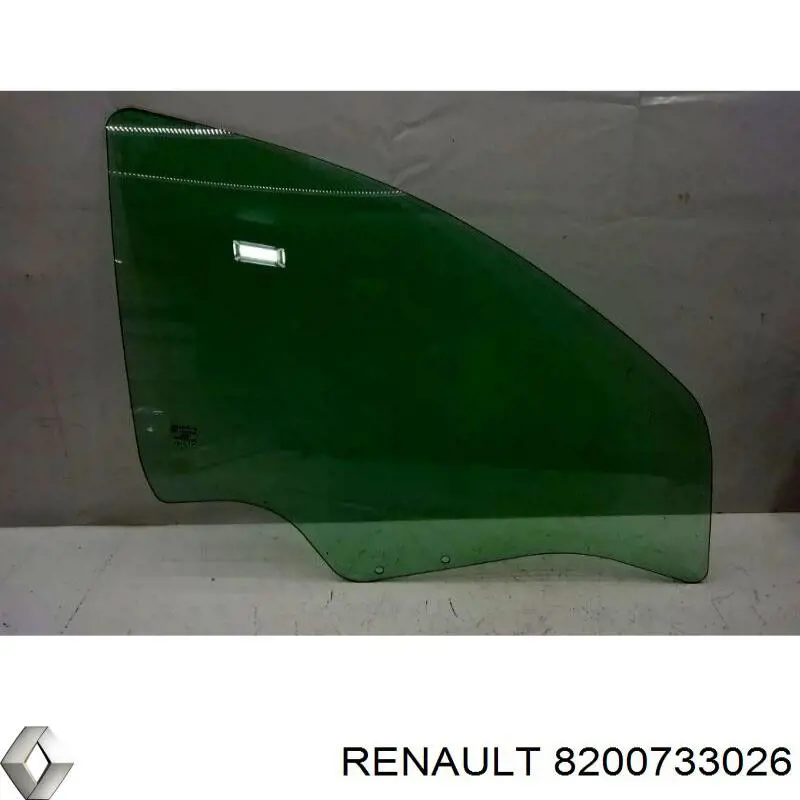 8200733026 Renault (RVI) Vidro da porta dianteira direita