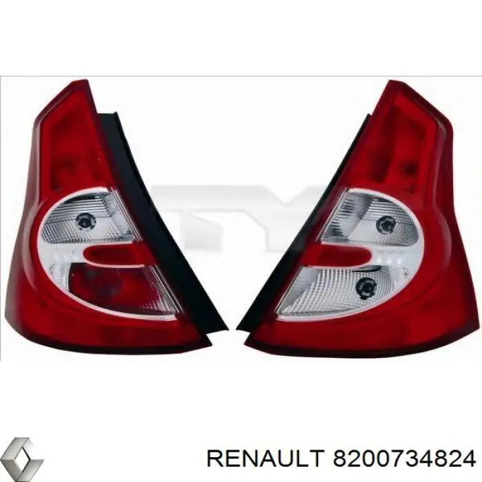 Compre 8200734824 Renault (RVI) Lanterna traseira direita