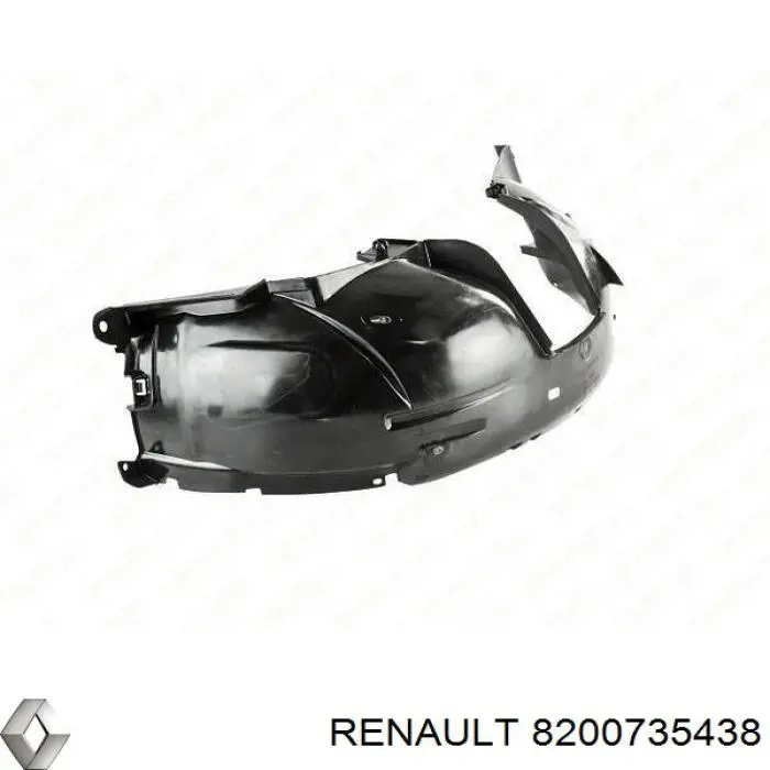 Compre 8200735438 Renault (RVI) Guarda-barras esquerdo do pára-lama dianteiro