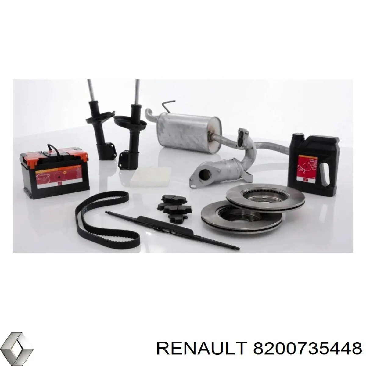 8200735448 Renault (RVI) Guia esquerda do pára-choque traseiro