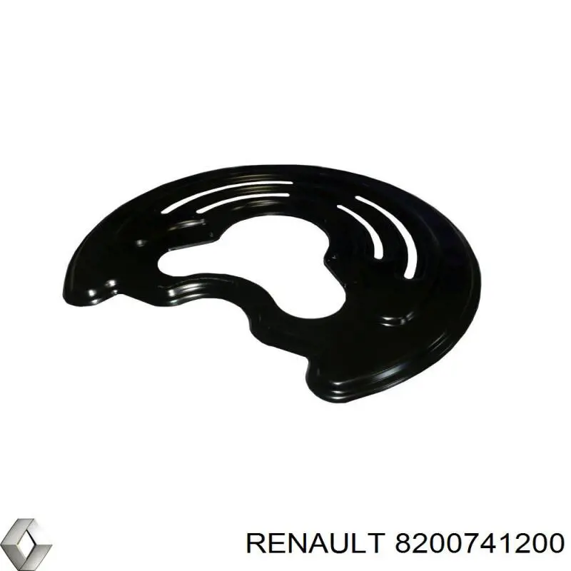 8200741200 Renault (RVI) Proteção esquerda do freio de disco traseiro
