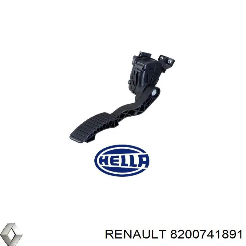 8200741891 Renault (RVI) Pedal de gás (de acelerador)